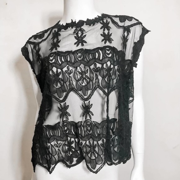 Zadig & Voltaire Tops - Zadig & Voltaire Deluxe Tam Lace Top in Black | S